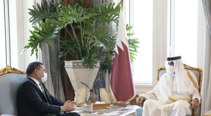 His Highness receives the Prime Minister of the Libyan National Unity Government