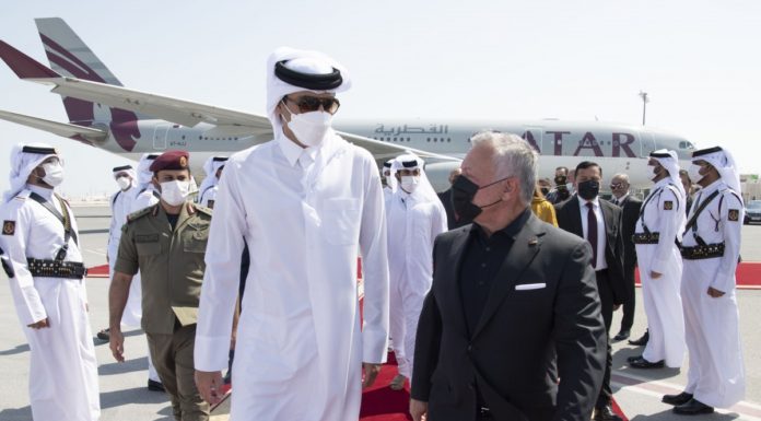 His Highness presents my condolences to the King of Jordan