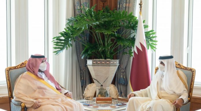 His Highness receives His Highness Prince Turki bin Muhammad Al Saud