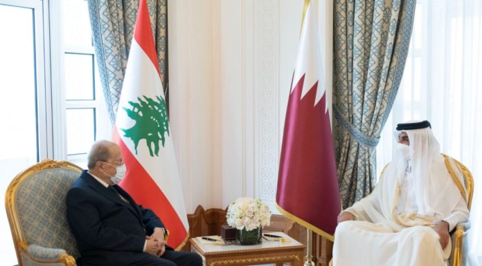 His Highness receives the Lebanese President
