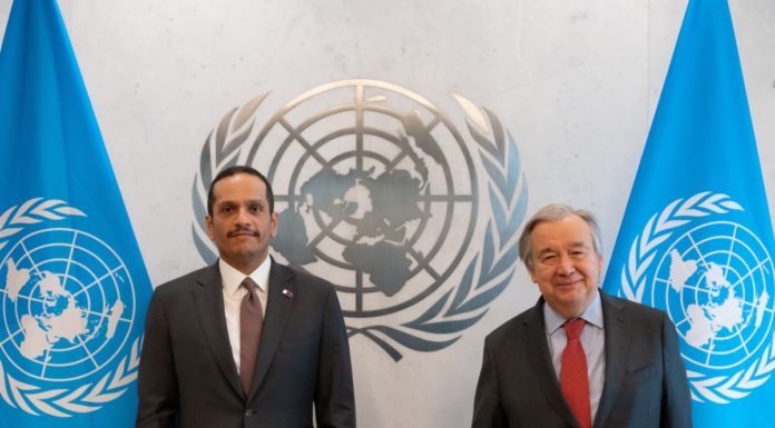 The Minister of Foreign Affairs renews Qatar’s keenness to establish an atmosphere of peace through mediation initiatives and constructive dialogue