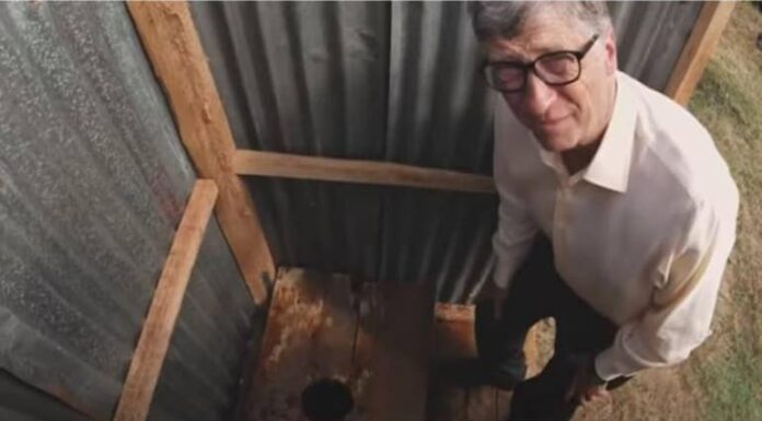 Bill Gates ‘smelled pit latrine odour’ and shared stage with a jar of poop