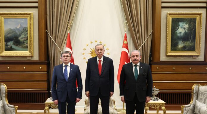 President Erdoğan meets with KRG head, Moldovan parliament speaker