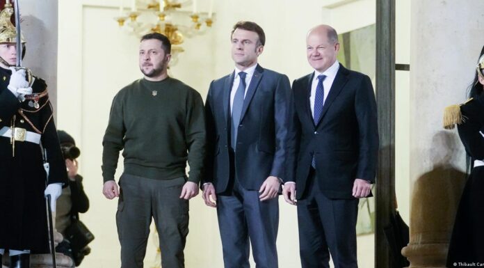 Ukraine updates: Macron, Scholz meet Zelenskyy in Paris