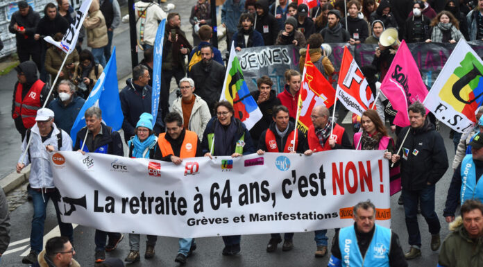 French protesters take to the streets to rally against Macron’s pension plan