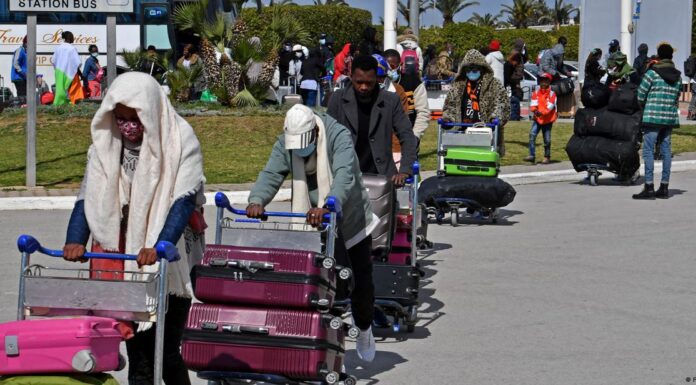 Migrants flee Tunisia after president’s ‘racist hate speech’