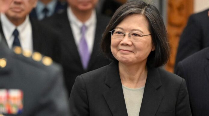 Taiwanese president leaves for US drawing China’s anger