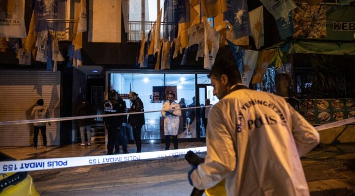Unidentified gunmen open fire on Turkiye’s ruling party office in Istanbul