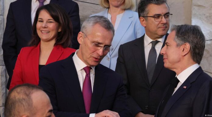 Newly enlarged NATO talks China and Ukraine