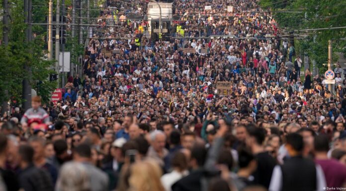 Protests rock Serbia after mass shootings