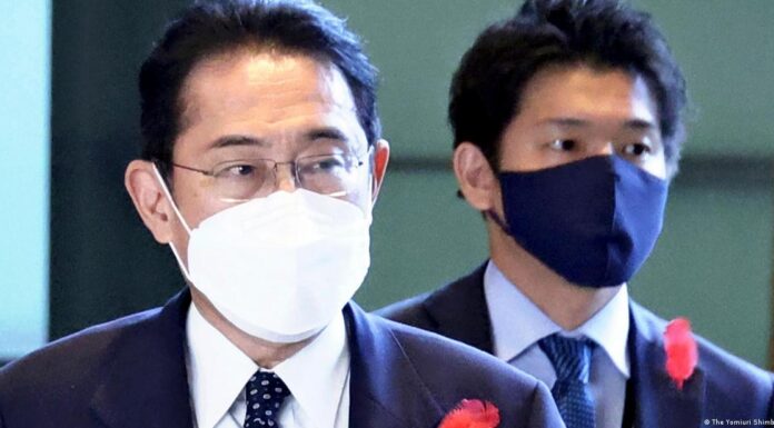 Japan’s PM Kishida ditches son as aide after party scandal