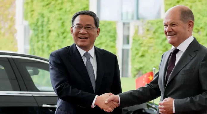 China’s new premier visits Germany in first foreign trip