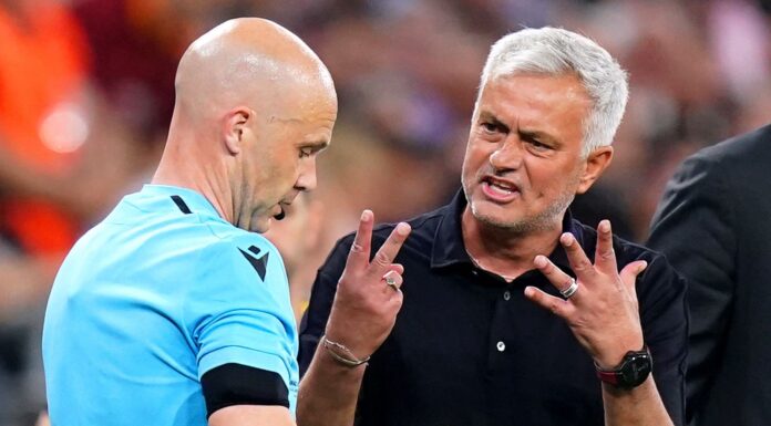 Jose Mourinho banned for four UEFA games after abusing English referee Anthony Taylor