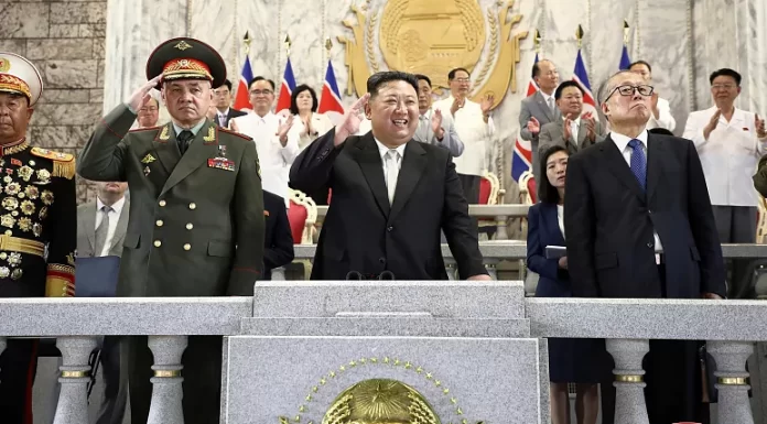 North Korea shows off new weapons to Russia and China