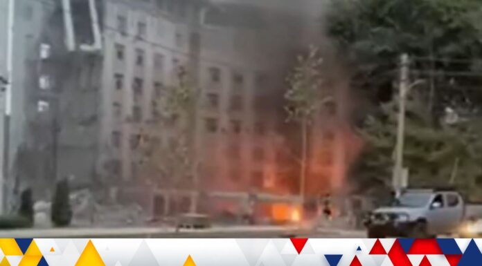 Ukraine war: Airstrike on Dnipro apartment block injures at least nine – as two Russian cities rocked by blasts