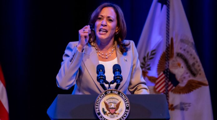 Kamala Harris criticises ‘extremists’ in Florida for new curriculum suggesting some benefitted from slavery