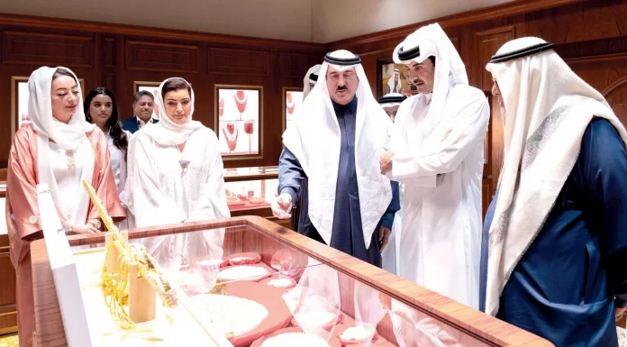 His Highness visits the Doha Jewelery and Watches Exhibition