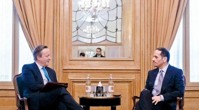The Prime Minister discusses developments in Gaza with the British Foreign Minister