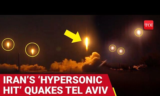 Iran’s Hypersonic Barrage ‘Hits’ Tel Aviv; IRGC Release Video Of Devastating Air Assault | Watch